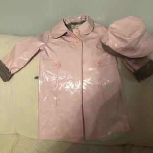 French raincoat girl 6 years old Vynil Fraise